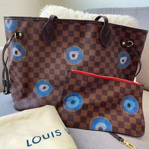 Custom Hand painted Evil Eye Tote and wristlet